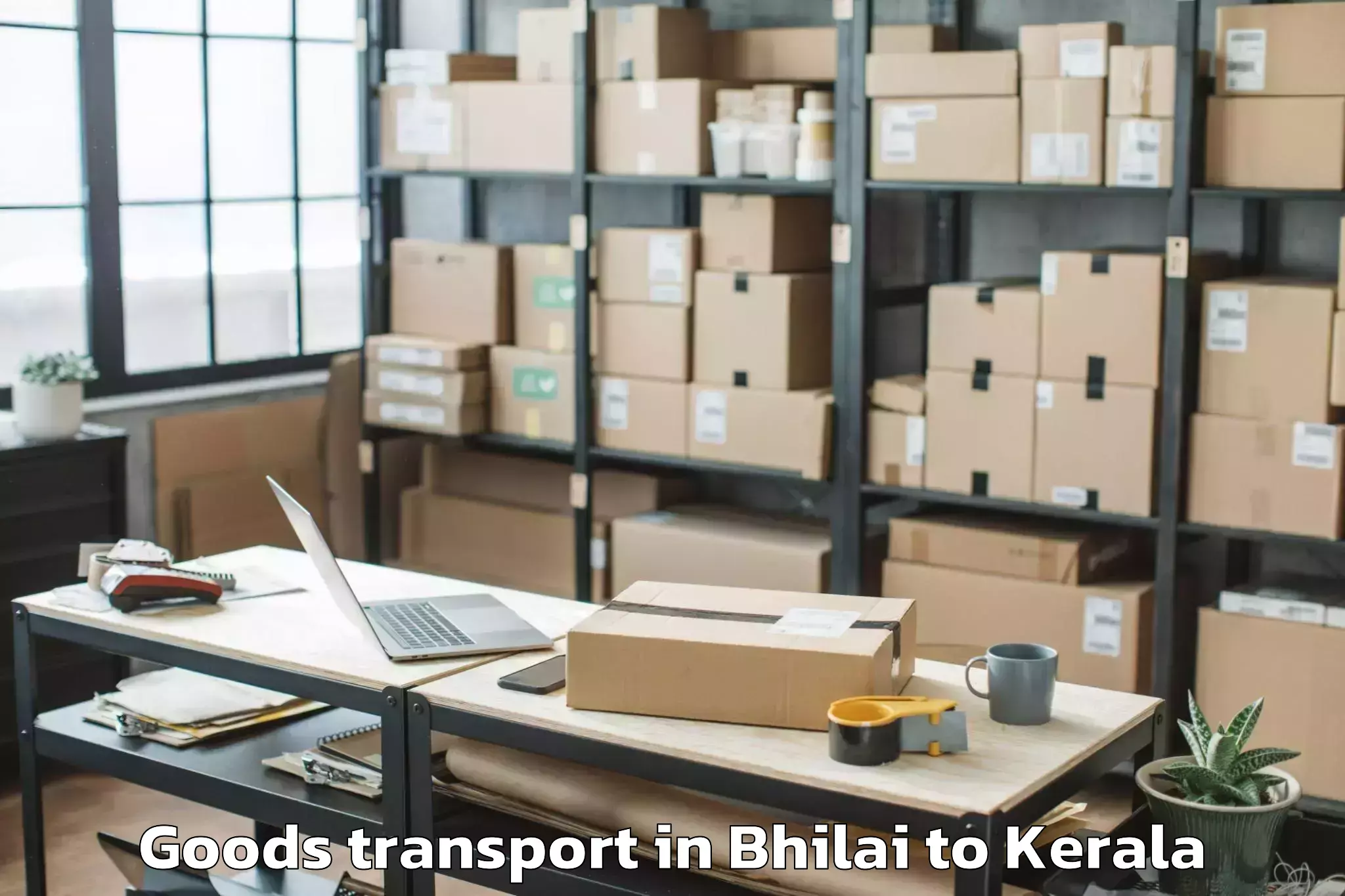 Efficient Bhilai to Venjarammoodu Goods Transport